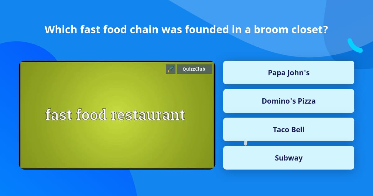 Which fast food chain was founded in a broom closet?