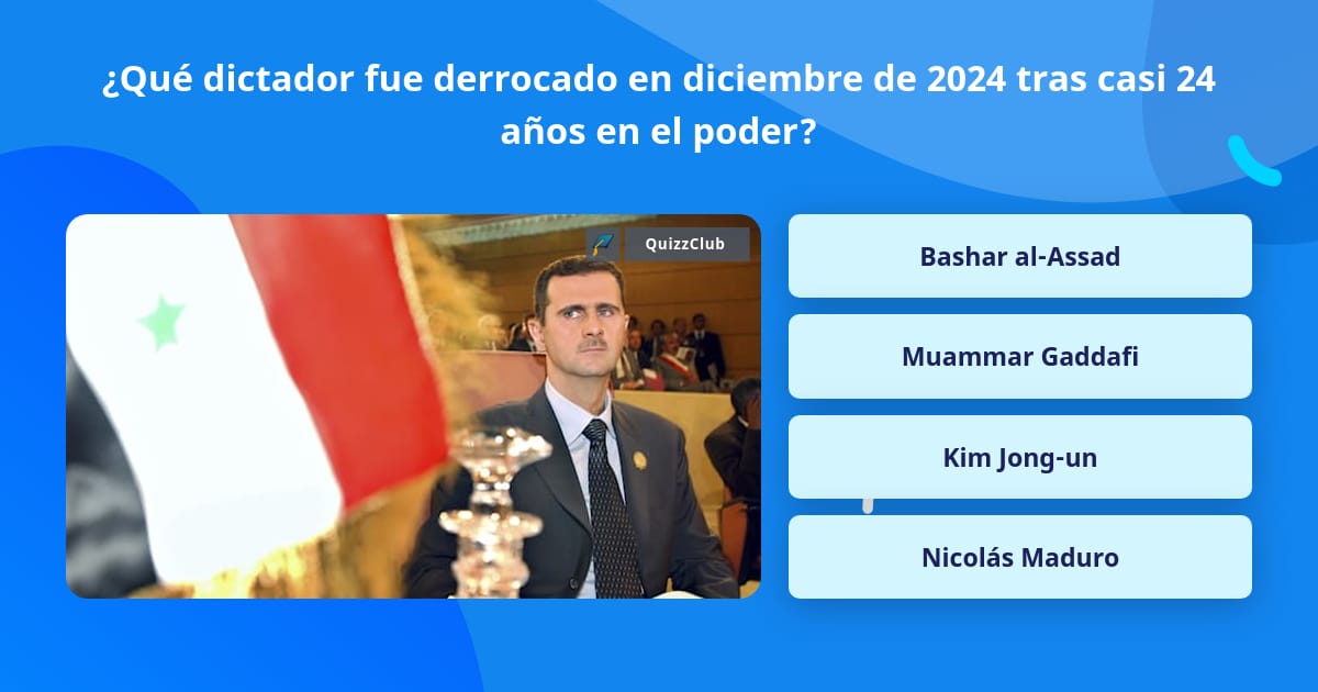 ¿Qué dictador fue derrocado en... | La respuesta de Trivia | QuizzClub
