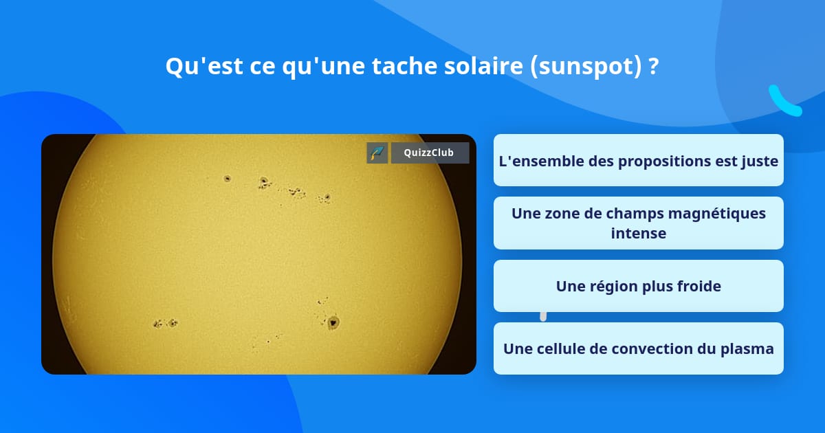 Qu'est ce qu'une tache solaire... Questions — free download