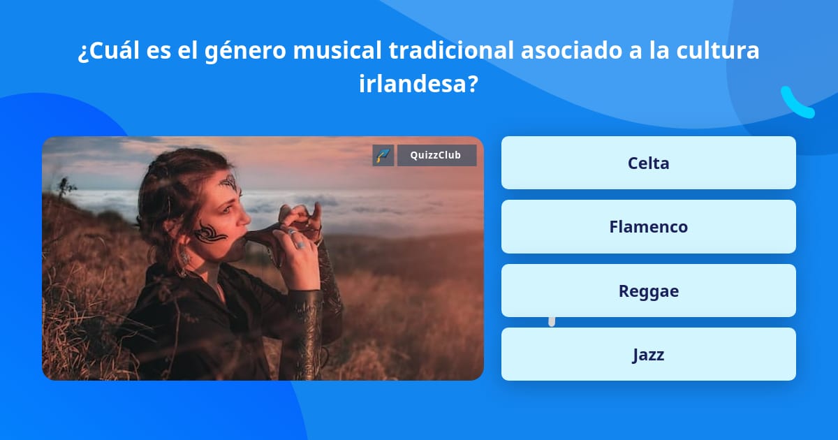 ¿Cuál es el género musical... | La respuesta de Trivia | QuizzClub