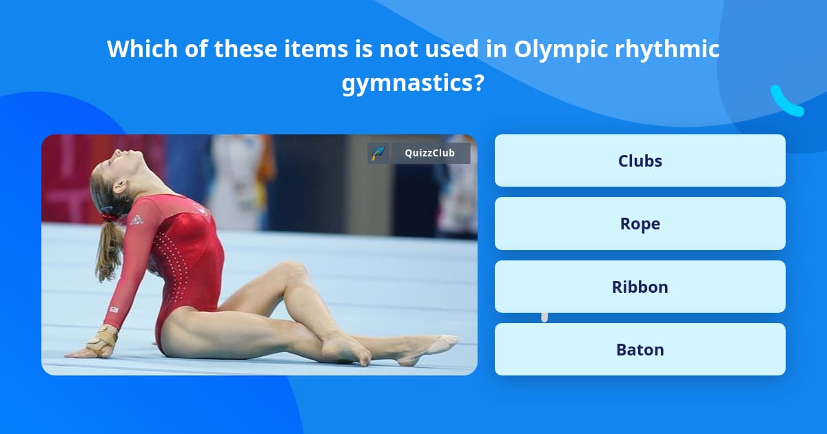 Set of Equipment for Rhythmic Gymnastics. All objects are separate