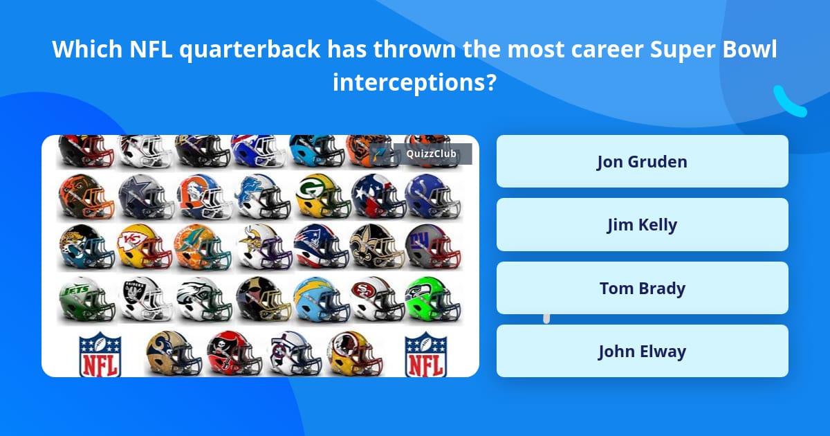 Which NFL quarterback has thrown the... Trivia Questions