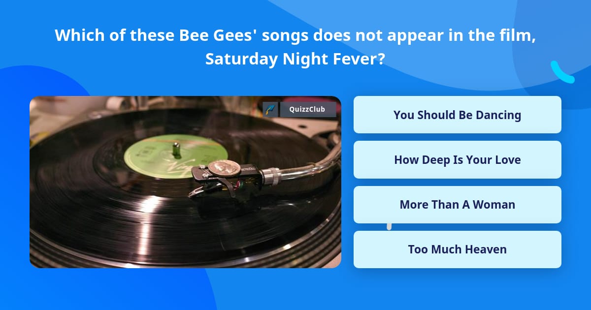 bee gees saturday night fever lyrics song