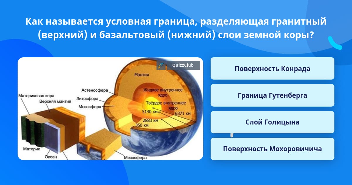 Верхний слой земной коры 5