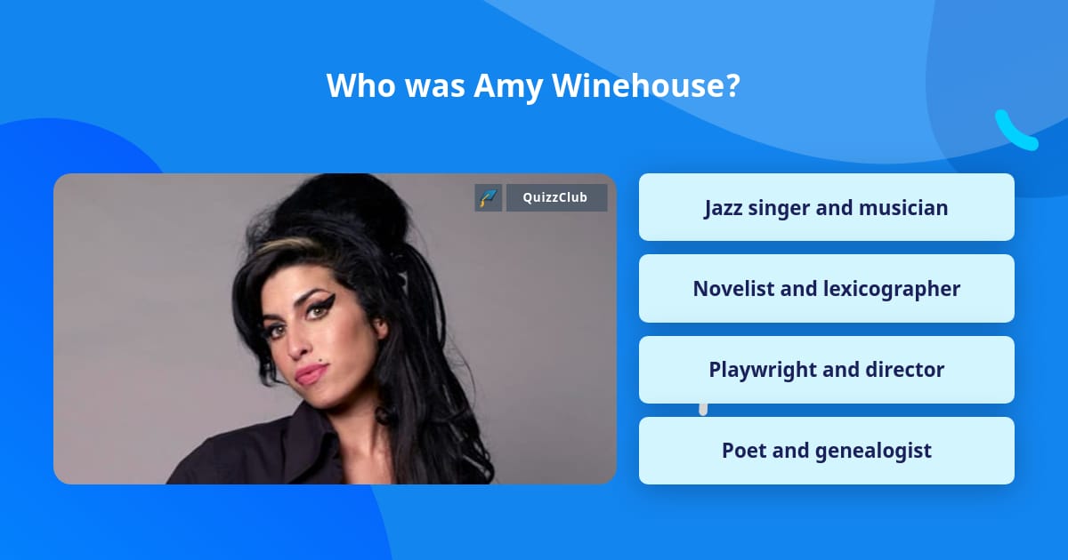 Who was Amy Winehouse? | Trivia Questions | QuizzClub