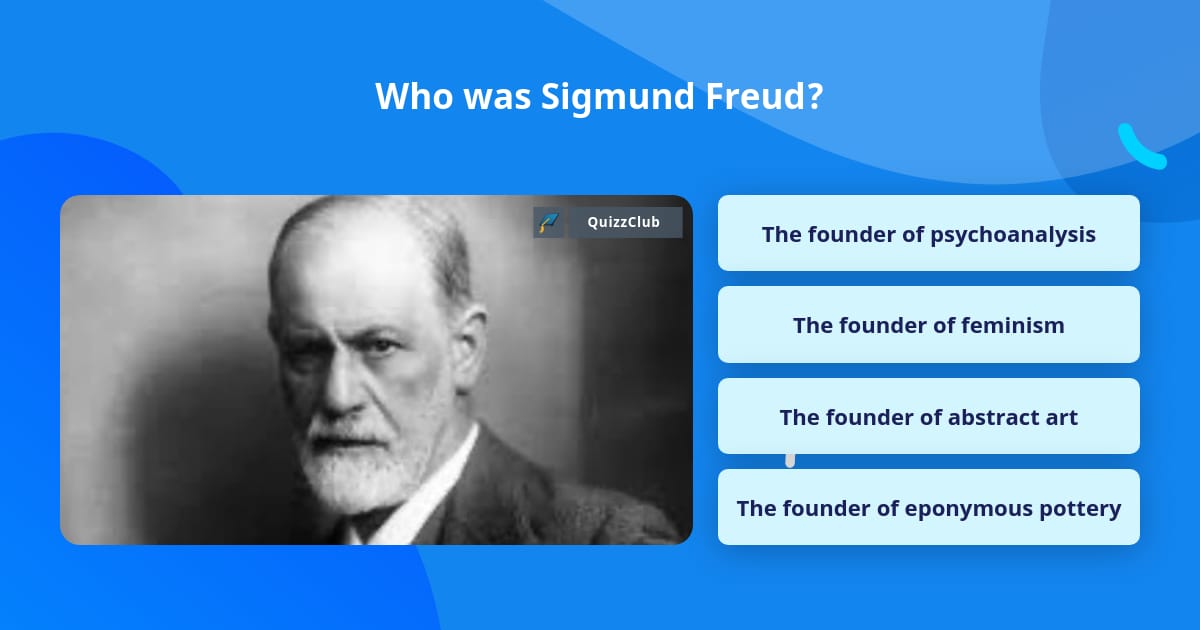 Who was Sigmund Freud? | Trivia Questions | QuizzClub