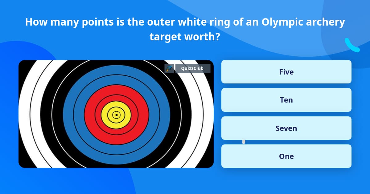 How many points is the outer white... | Trivia Answers | QuizzClub