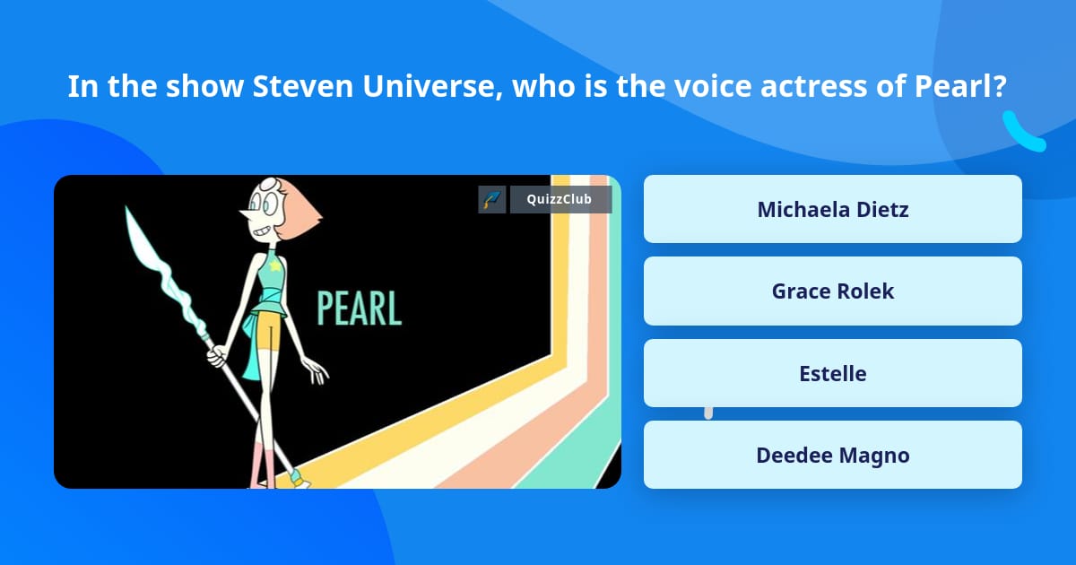 steven universe pearl voice actor