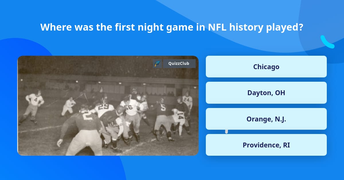 The NFL's First Game Was Played in Dayton