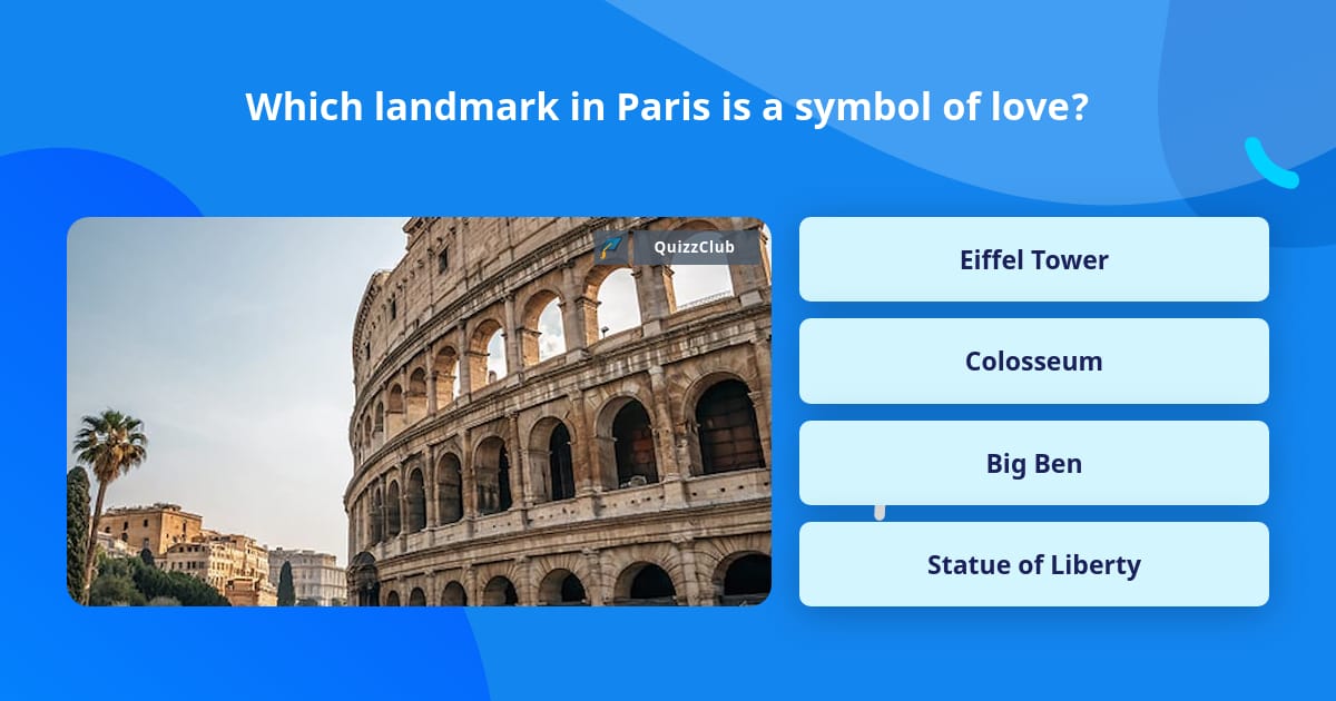Which landmark in Paris is a symbol... | Trivia Questions | QuizzClub