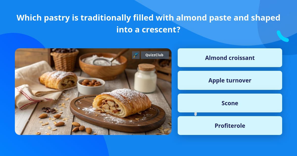 Which pastry is traditionally filled... | Trivia Questions | QuizzClub