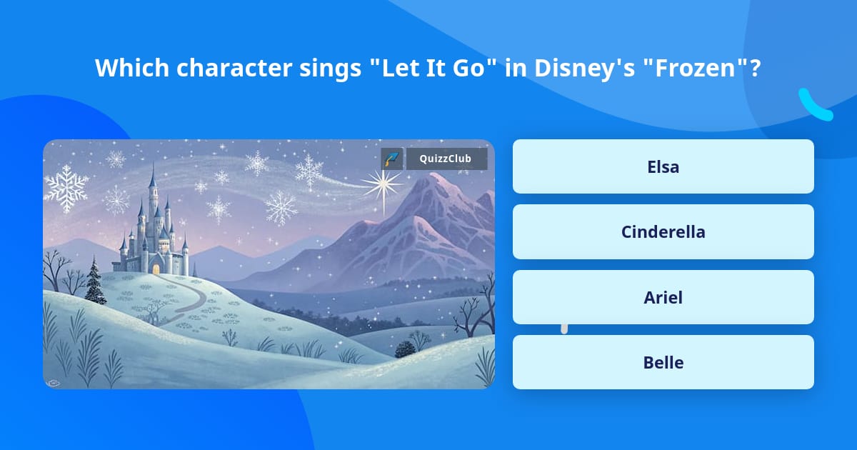 Trivia Let's Go Which character sings
