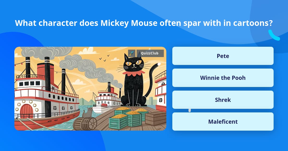 What character does Mickey Mouse... | Trivia Questions | QuizzClub