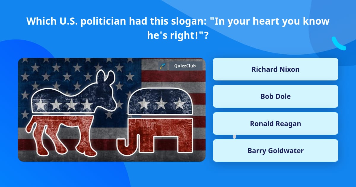 Which U.S. politician had this... | Trivia Questions | QuizzClub