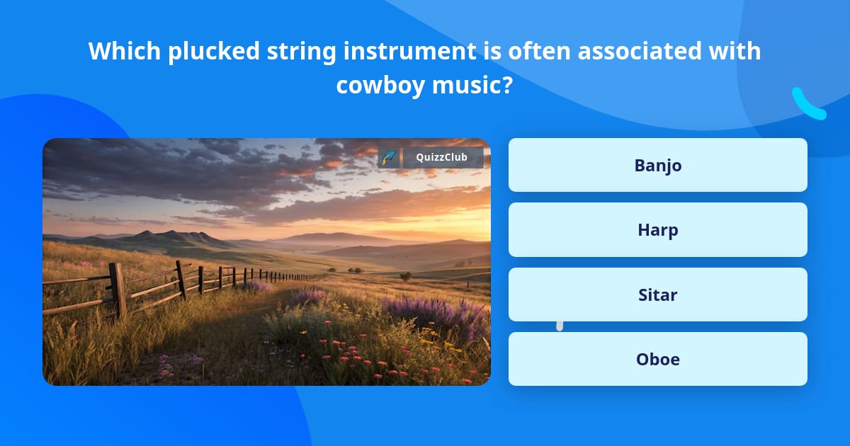 Which plucked string instrument is... | Trivia Questions | QuizzClub