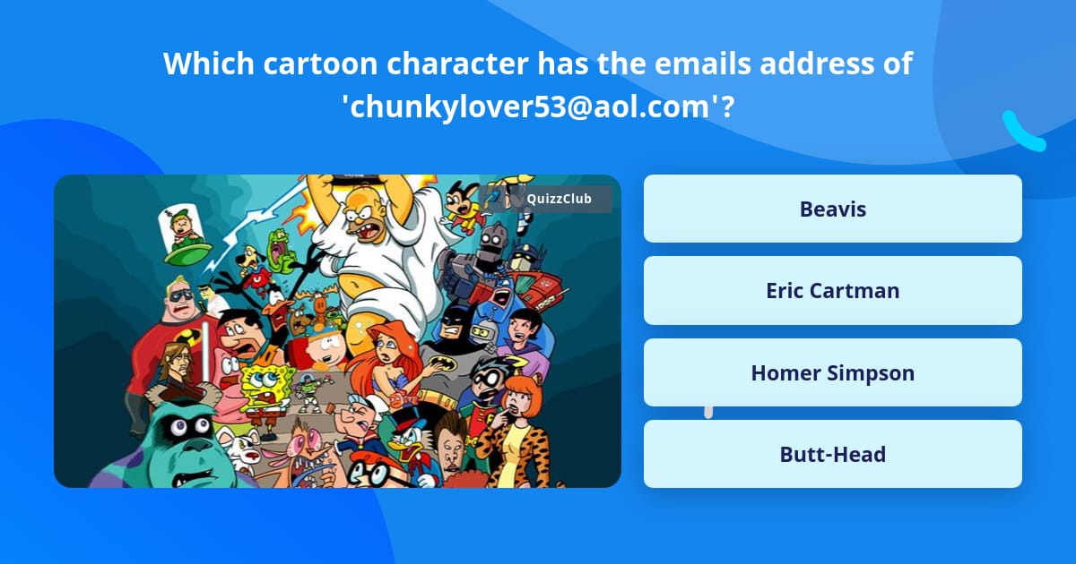 Which cartoon character has the... | Trivia Questions | QuizzClub