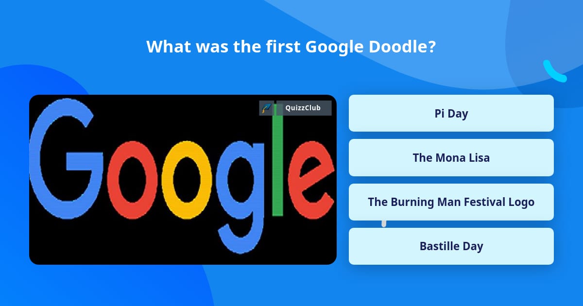 What was the first Google Doodle? | Trivia Answers | QuizzClub