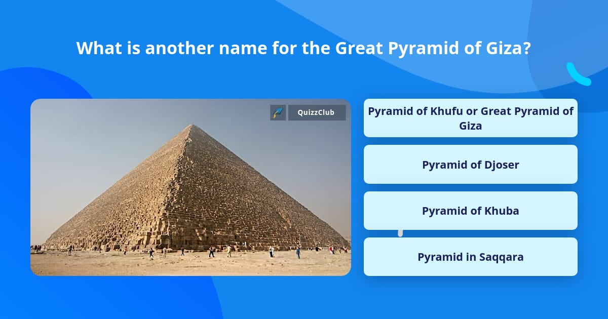 What is another name for the Great... | Trivia Questions | QuizzClub