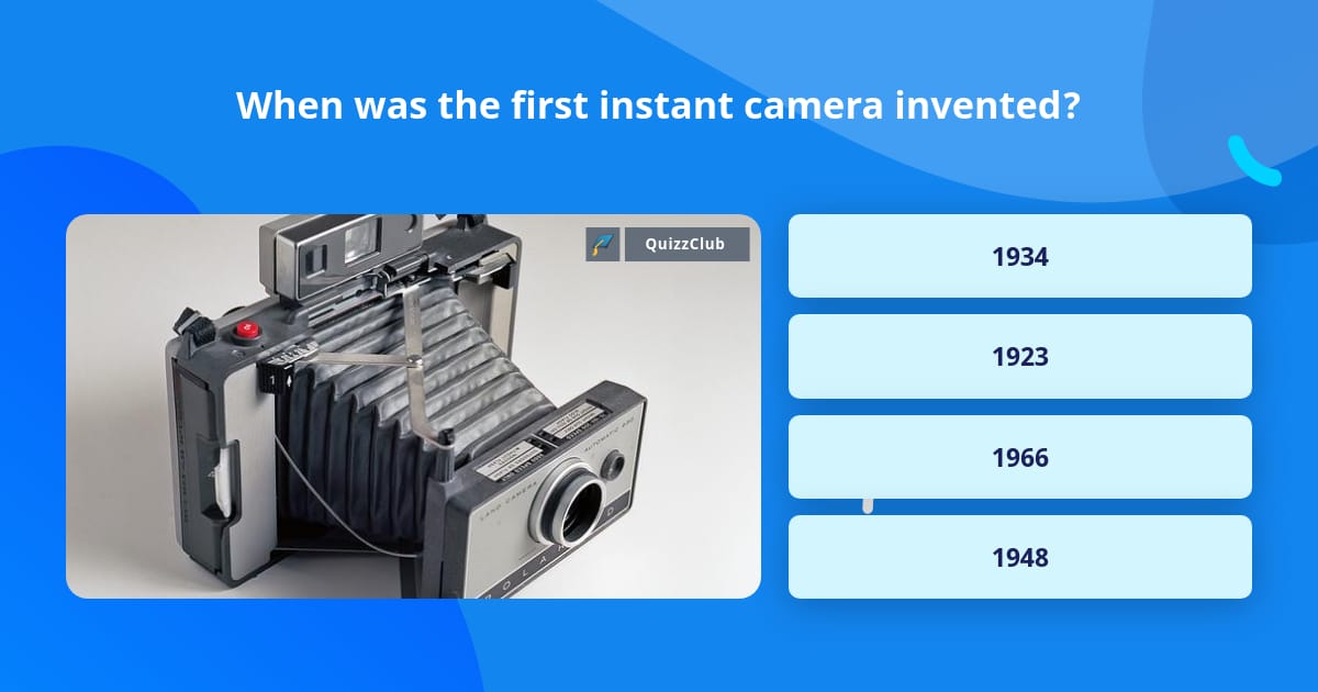 first instant camera 1923