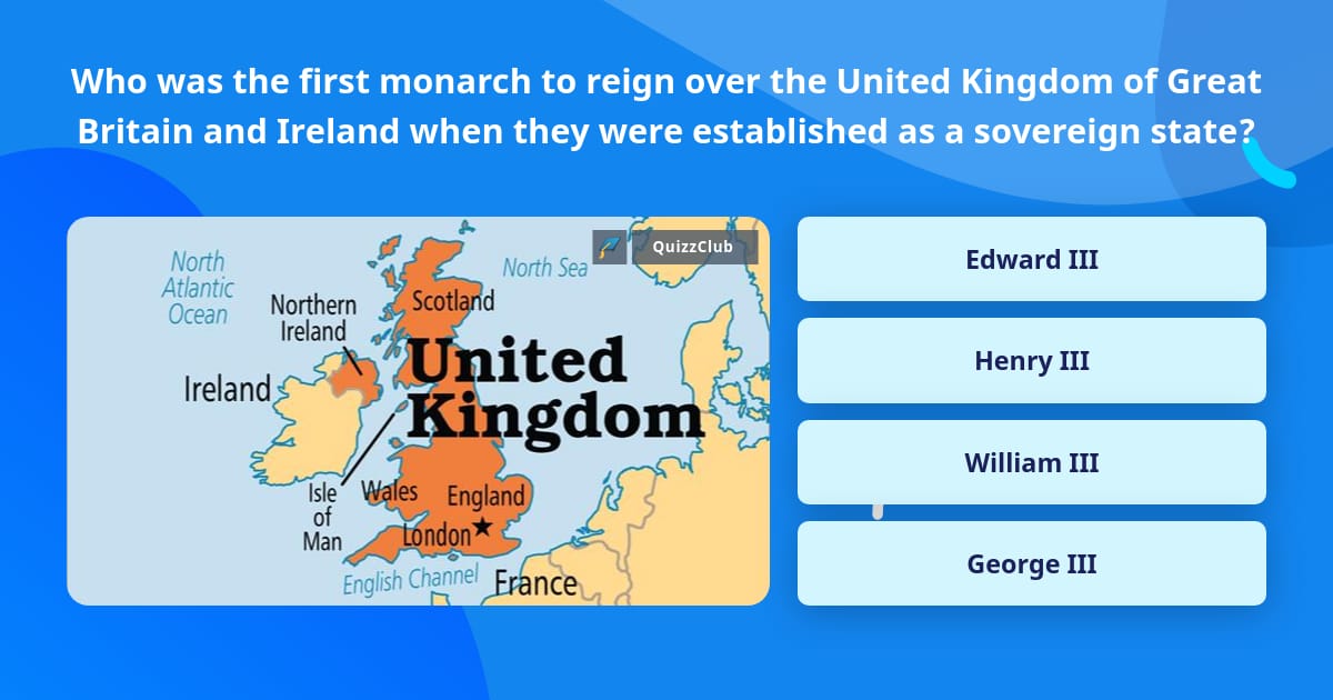 Who was the first monarch to reign... | Trivia Answers | QuizzClub