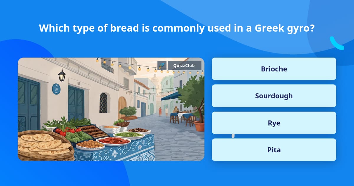 Which type of bread is commonly used... | Trivia Questions | QuizzClub