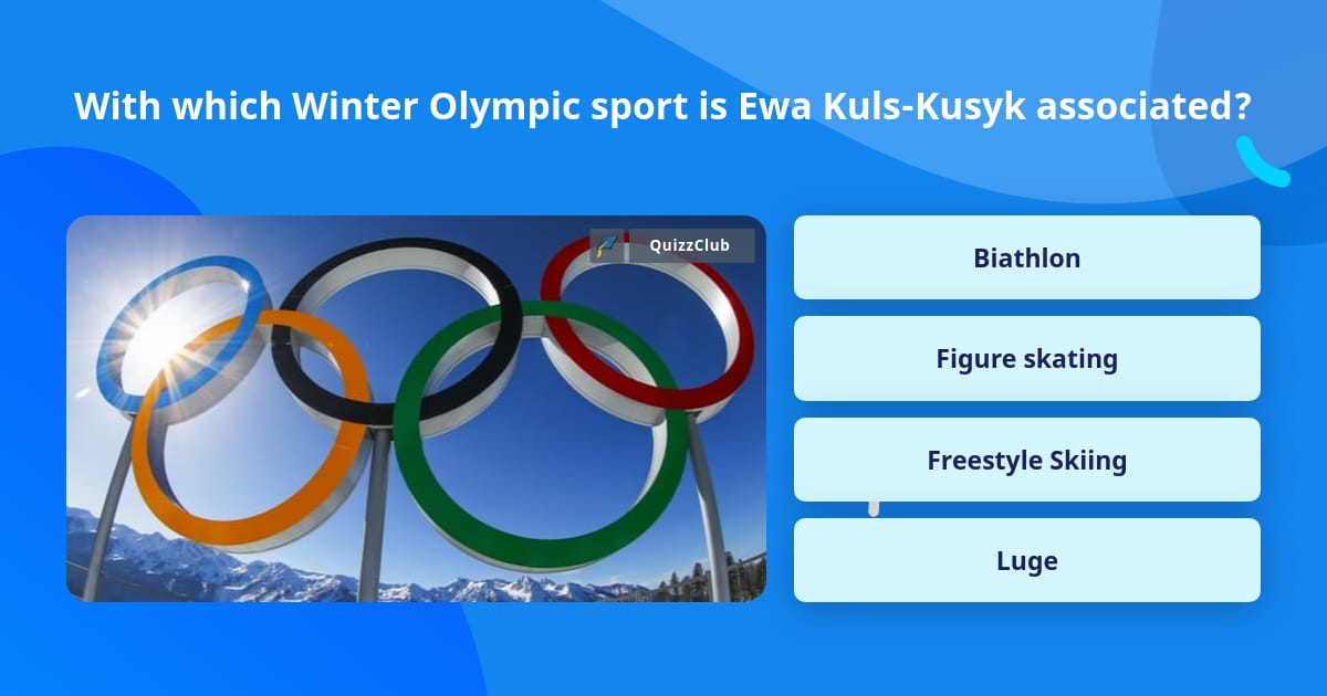 With which Winter Olympic sport is... Trivia Answers