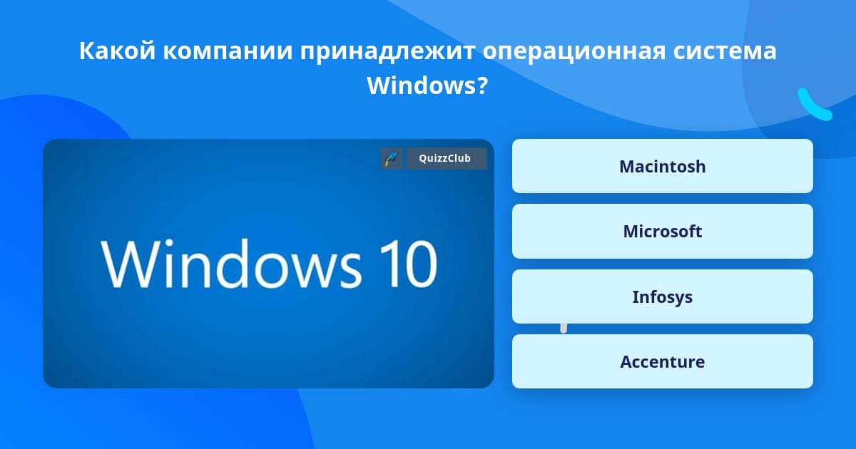 Какой компании принадлежит windows