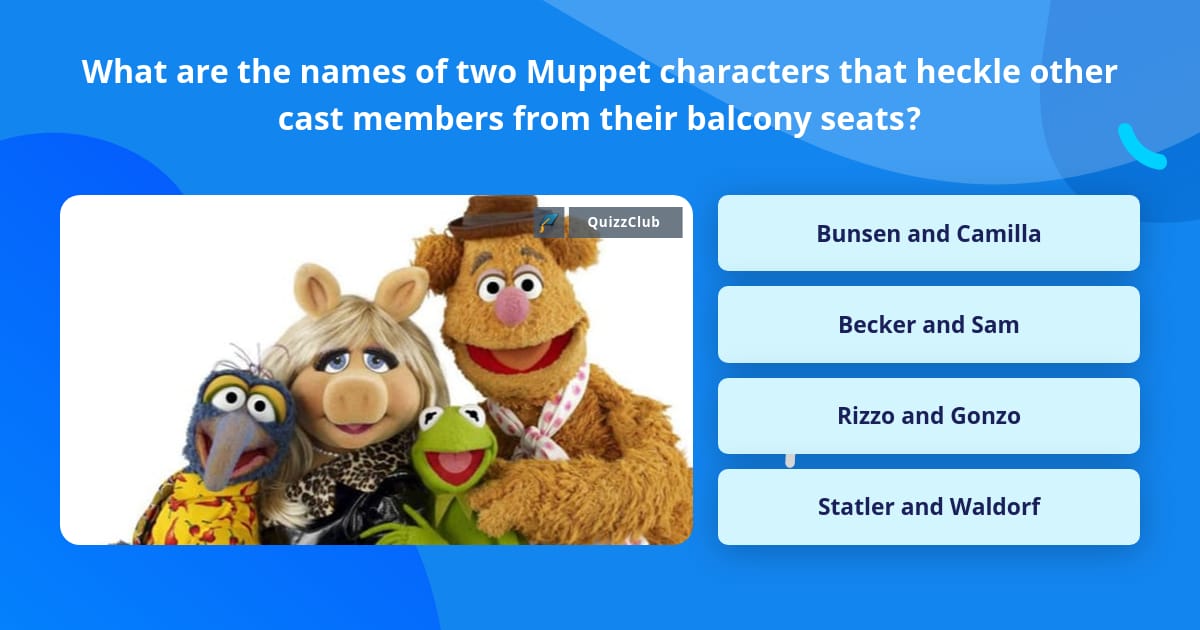 muppets characters names