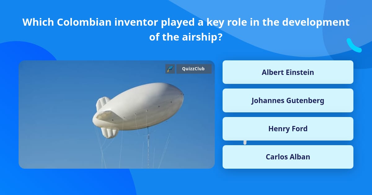 Which Colombian inventor played a... | Trivia Questions | QuizzClub