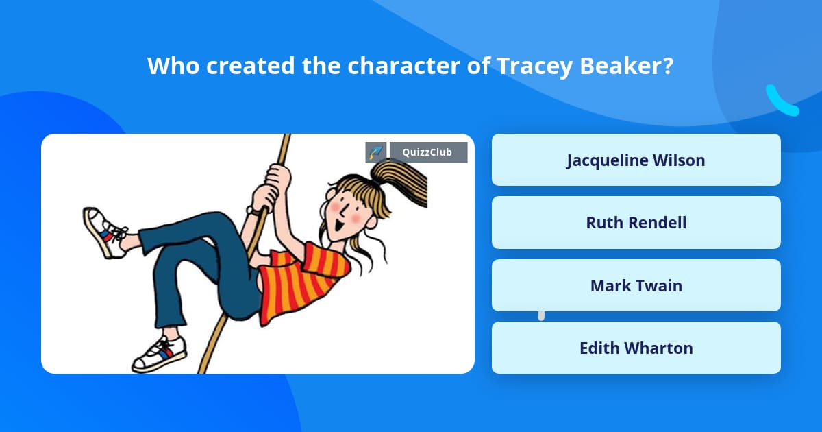 Who created the character of Tracey... | Trivia Answers | QuizzClub