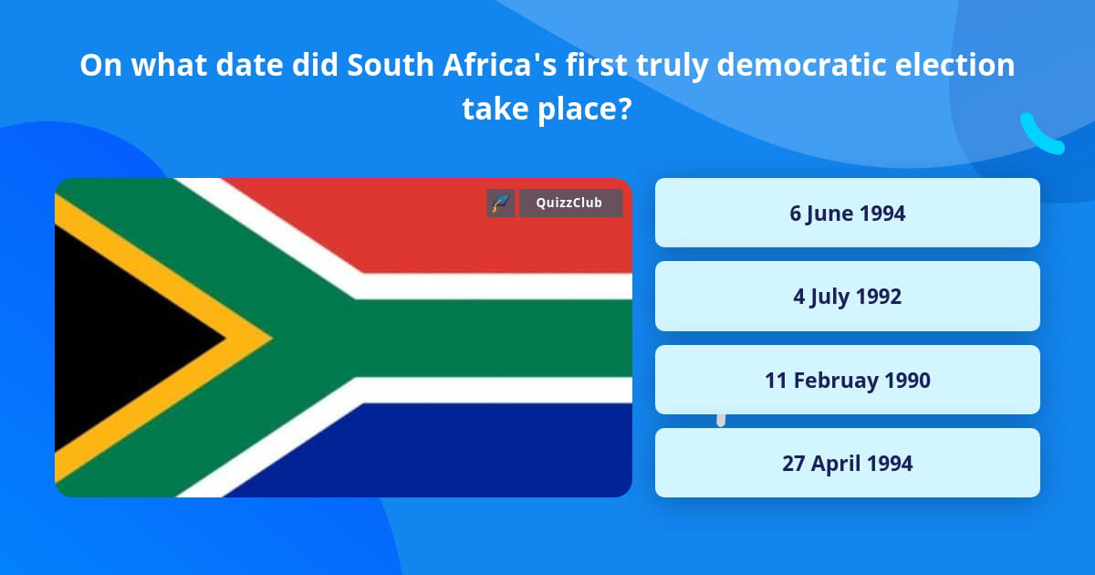 On What Date Did South Africa s Trivia Answers QuizzClub