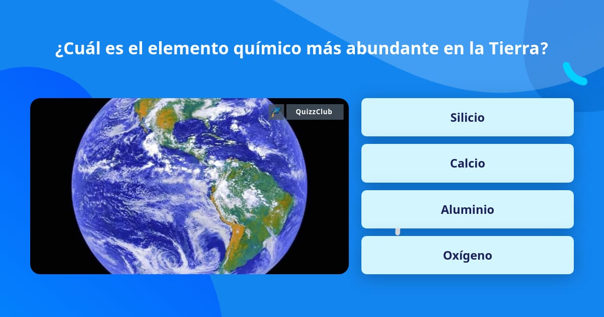 ¿Cuál es el elemento químico más...