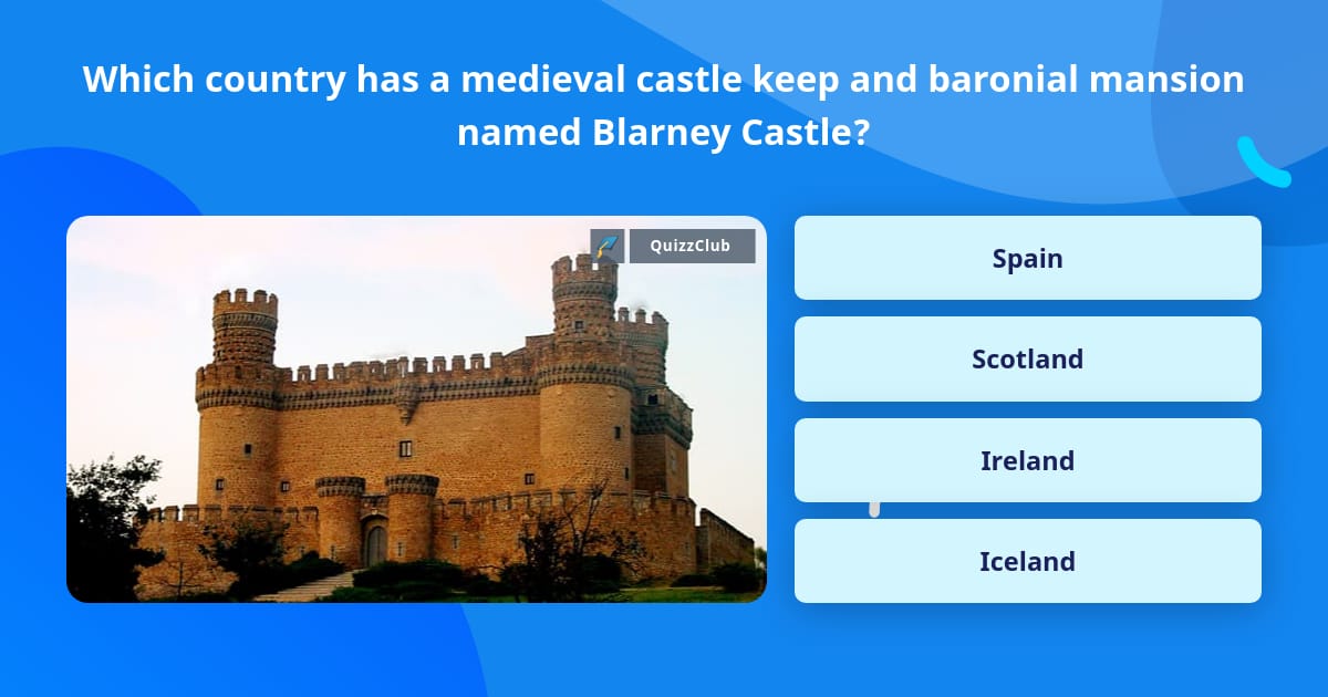 Which country has a medieval castle... | Trivia Questions | QuizzClub