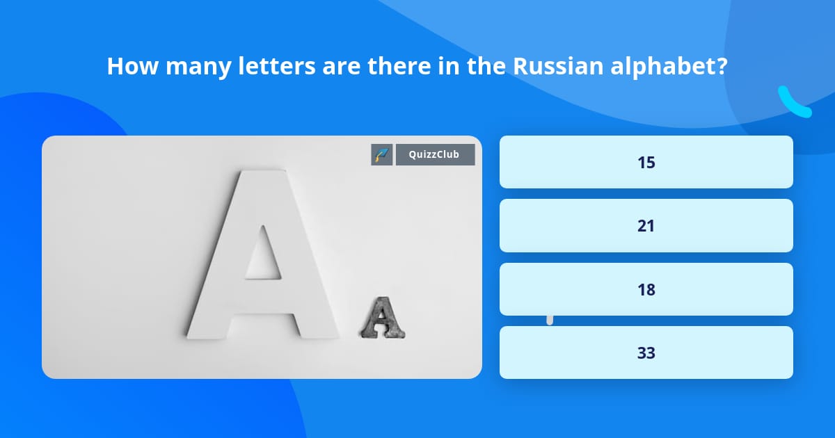 How Many Letters Are There In The Russian Alphabet