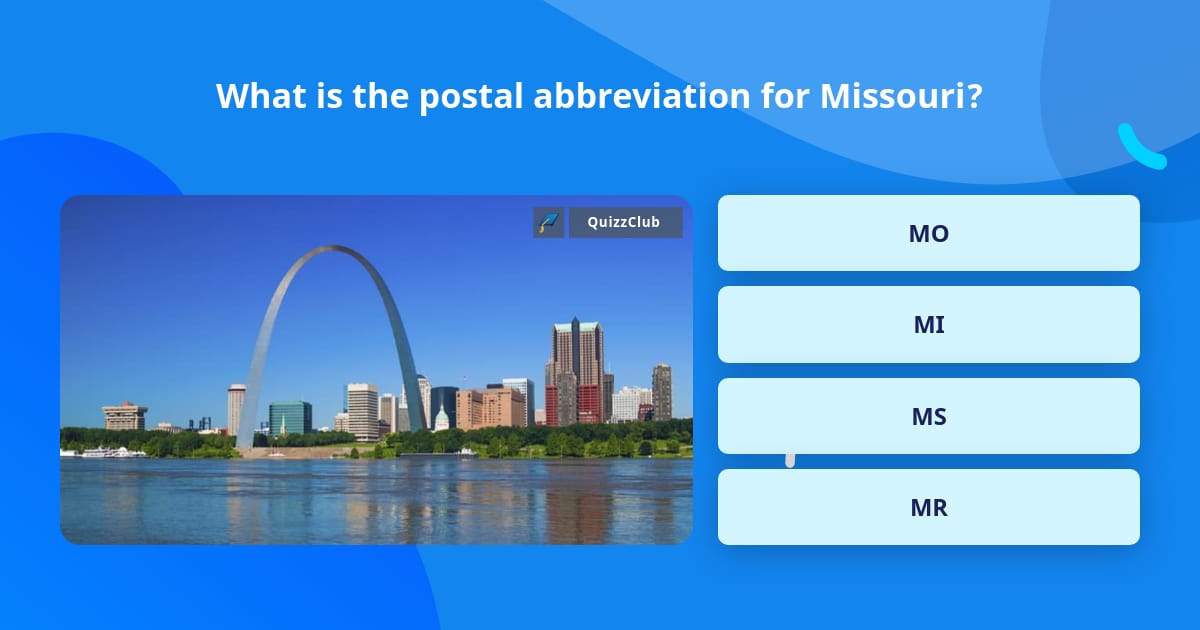 What is the postal abbreviation for... Trivia Questions