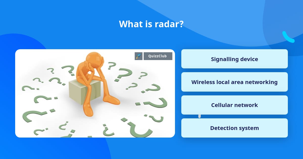 What is radar? Trivia Questions