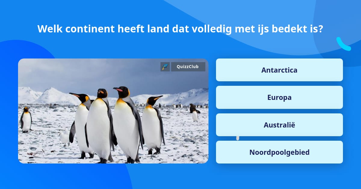 Welk continent heeft land dat... Trivia Vragen