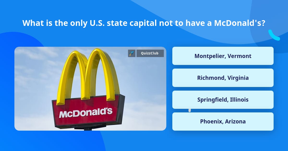 State Capital Trivia Questions