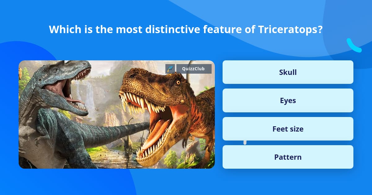 Which is the most distinctive... | Trivia Answers | QuizzClub