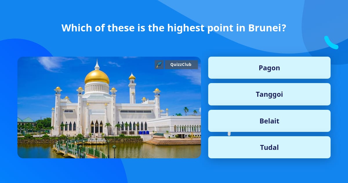 Which of these is the highest point... | Trivia Questions | QuizzClub