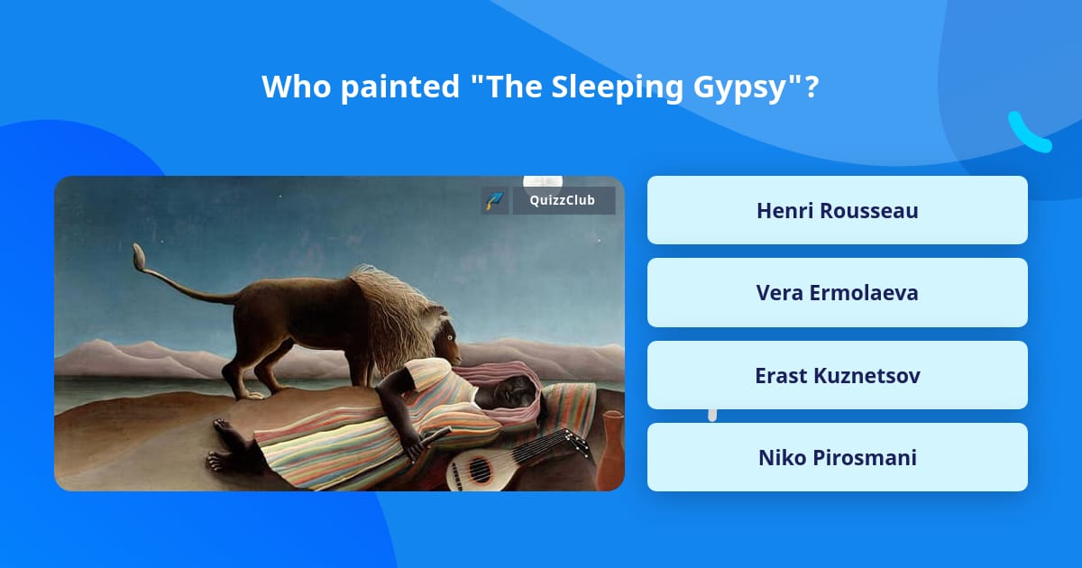 who painted the sleeping gypsy