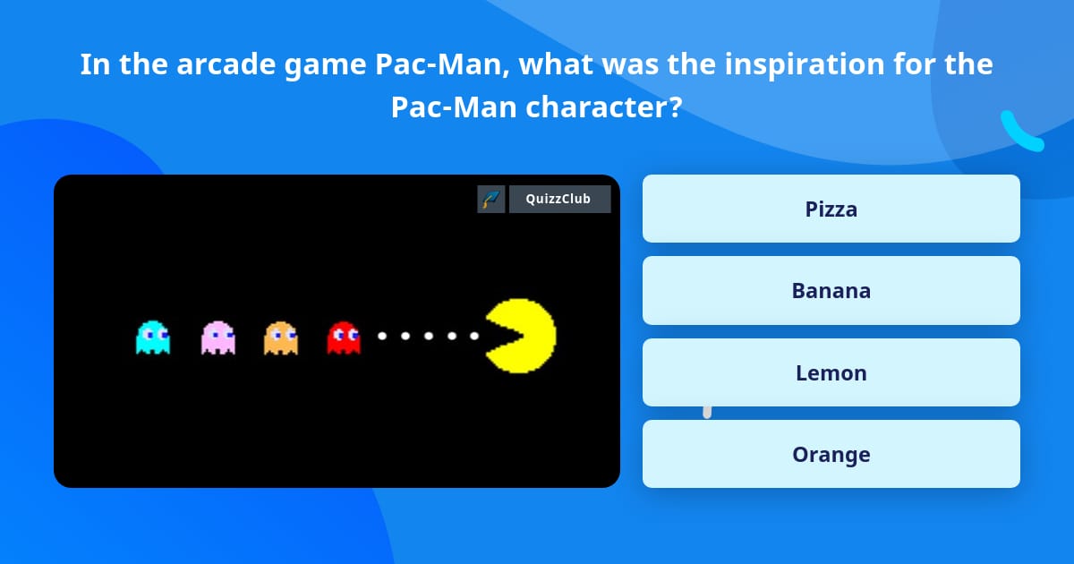 In the arcade game Pac-Man, what was... | Trivia Questions | QuizzClub