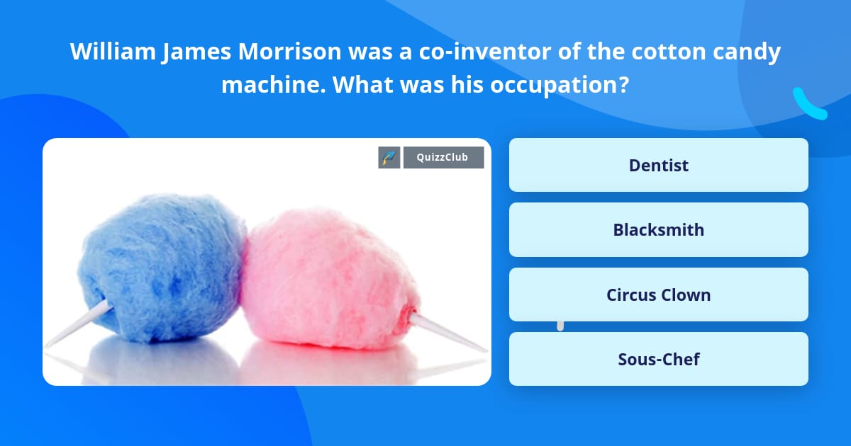 william morrison who invented cotton candy