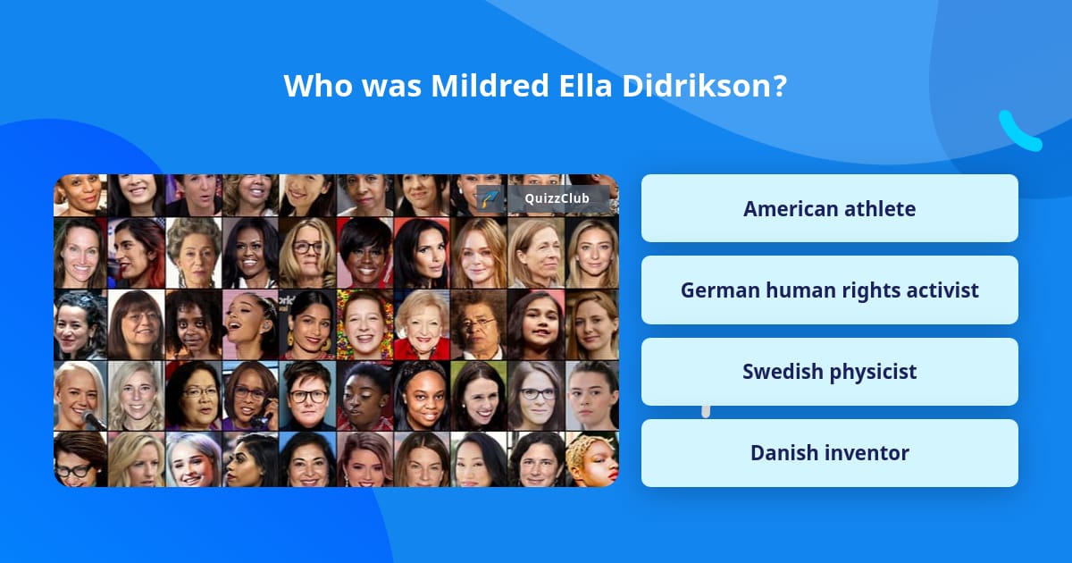 Who was Mildred Ella Didrikson? | Trivia Questions | QuizzClub