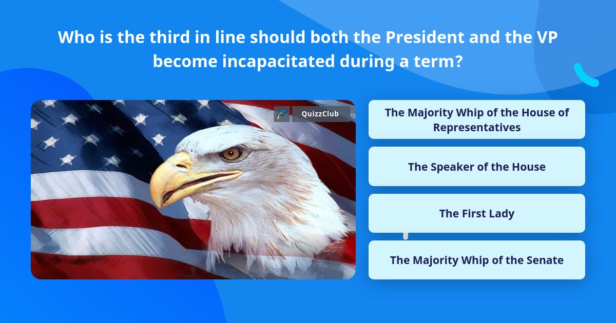 Who is the third in line should both... | Trivia Answers | QuizzClub