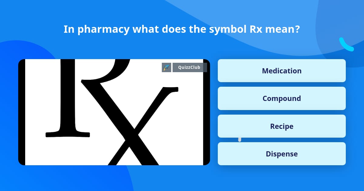 Decoding Rx Meaning & Symbol in Pharmacy