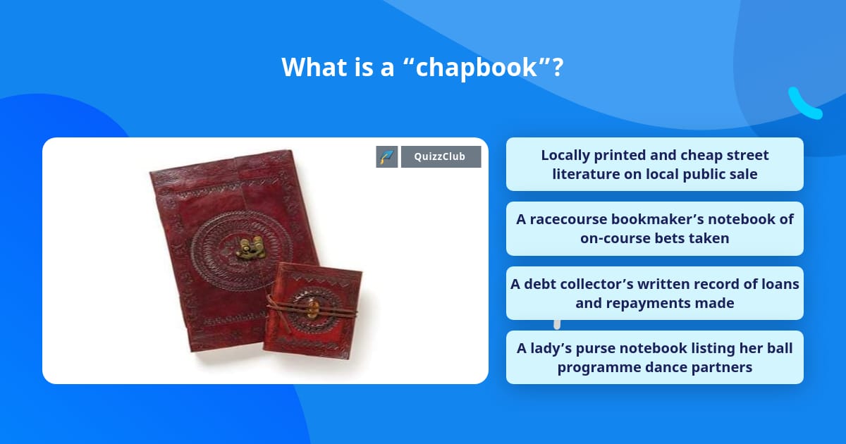 what-is-a-chapbook-trivia-questions-quizzclub