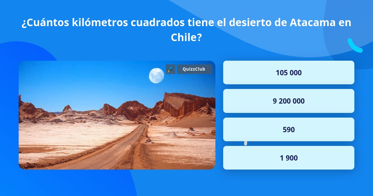 ¿Cuántos kilómetros cuadrados tiene... La respuesta de Trivia