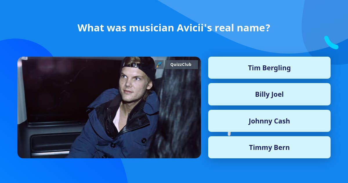 What was musician Avicii's real name? Trivia Questions