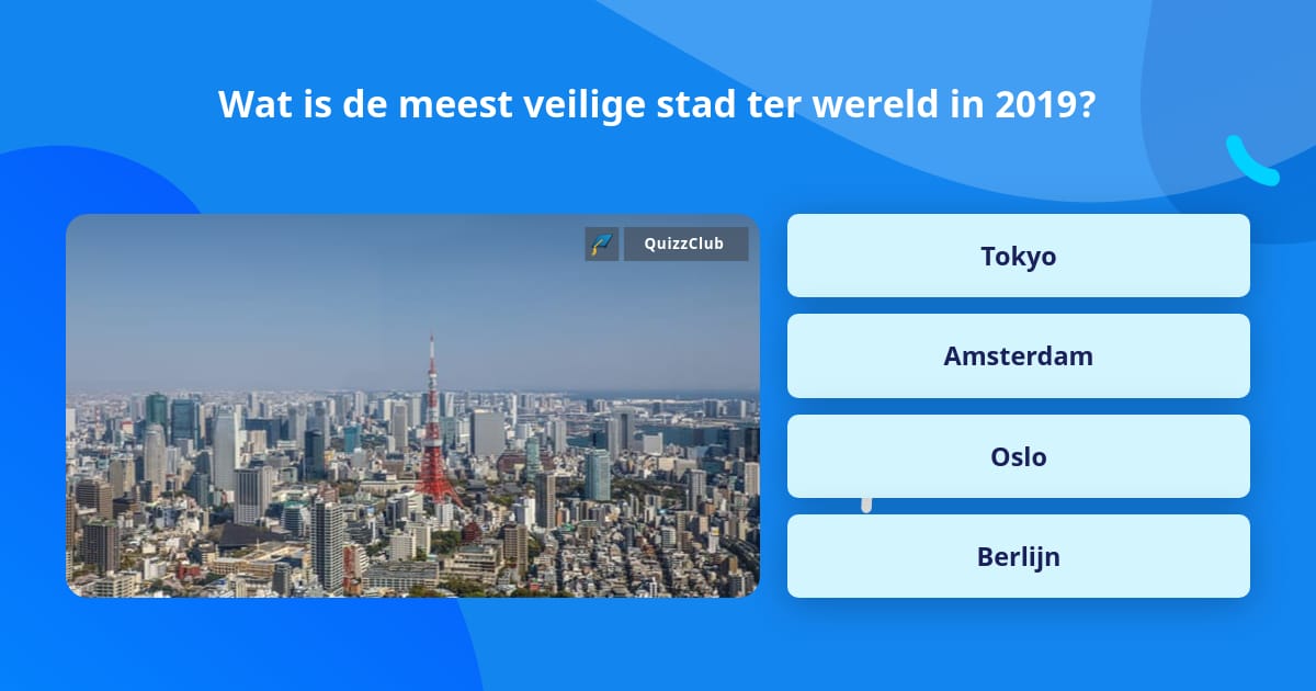 Wat is de meest veilige stad ter... Trivia Vragen Wat is de meest veilige stad ter... Trivia Vragen